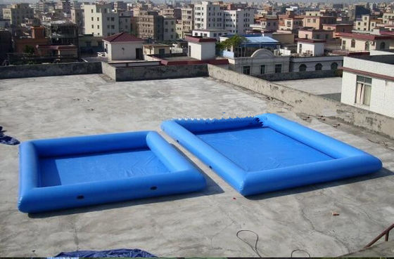 8M * 6M استخر شنا قابل انفجار با پلین ضد آتش PVC برای مواد استخر شنا خانوادگی