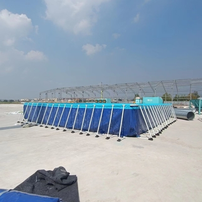 25Mx5M درب PVC سقف استخر شنا قاب فلزی