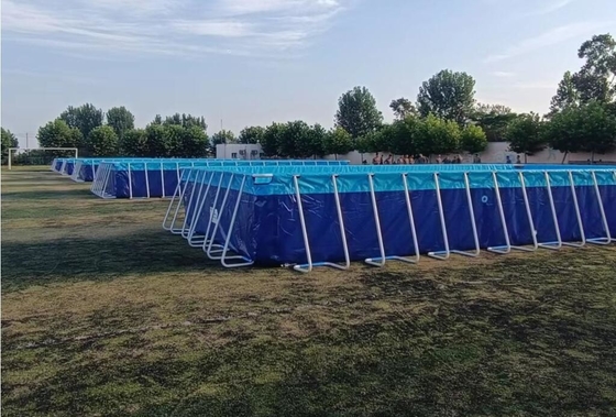 25Mx5M درب PVC سقف استخر شنا قاب فلزی