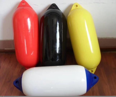 آبي سفيد F6 PVC دريايي بندر بومپر 31mm قطر چشم قایق Fender 270mm X 1090mm