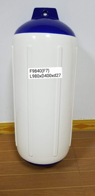 آبي سفيد F6 PVC دريايي بندر بومپر 31mm قطر چشم قایق Fender 270mm X 1090mm