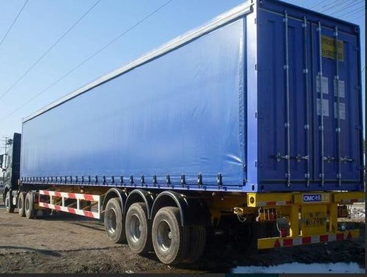 650 GSM آنتی اکسیدان های کار سنگین صفحه پلین / پوشش کامیون مقاوم در برابر آب پلین پوشش کامیون
