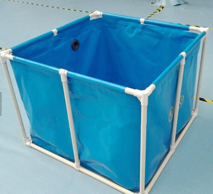 2M*1M 5000L مخزن ماهی از پلین / استخر ماهی گرد تاشو برای آبداری استخر ماهی مرطوب
