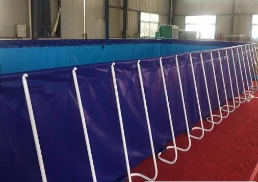 10000L 1.2mm استخر ماهی در فضای باز کشش بالا با قاب فلزی سازگار با محیط زیست 10000L 1.2mm استخر ماهی در فضای باز کشش بالا Wi
