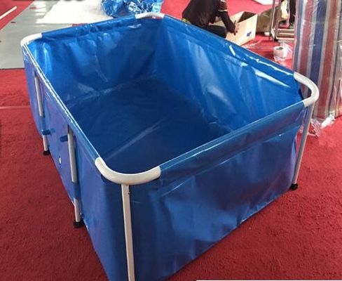 10000L 1.2mm استخر ماهی در فضای باز کشش بالا با قاب فلزی سازگار با محیط زیست 10000L 1.2mm استخر ماهی در فضای باز کشش بالا Wi