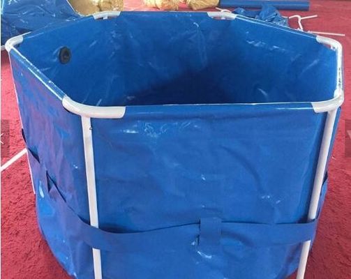 6500L استخر پرورش ماهی ماندگار شکل استوانه ای برای پرورش ماهی مخزن فشرده