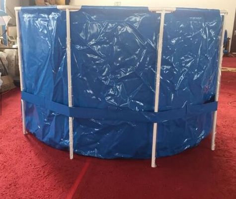 55 گالن مخزن ماهی قابل جدا کردن 1700N/5cm استحکام کششی بالا مخزن پلاستیکی استخر ماهی
