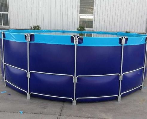 استخر ماهی PVC ضد آب و ضد آتش با لایه بندی PVC استخر پوششی مخزن ماهی تاشو