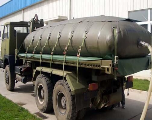 مقاومت فشار بالا مخازن سوخت گازی پستان نفت مخازن سوخت کاميون انعطاف پذیر 12000L