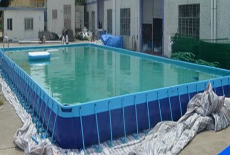 SGS 10M X 10M PVC استخر شنا قاب فلزی برای تابستان بادکنک
