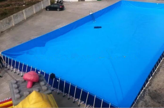 SGS 10M X 10M PVC استخر شنا قاب فلزی برای تابستان بادکنک