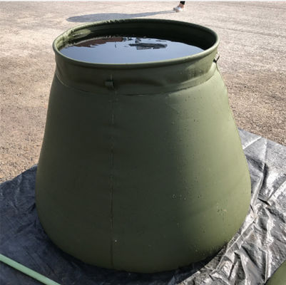 ارتش خود ایستاده PVC مخزن آب باران تاشو برای آتش سوزی 2500L