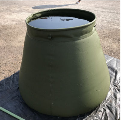 ارتش خود ایستاده PVC مخزن آب باران تاشو برای آتش سوزی 2500L