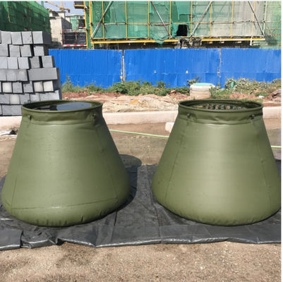 ارتش خود ایستاده PVC مخزن آب باران تاشو برای آتش سوزی 2500L