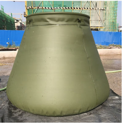ارتش خود ایستاده PVC مخزن آب باران تاشو برای آتش سوزی 2500L