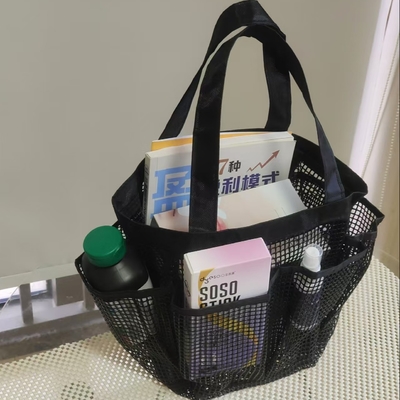 کیسه PVC Mesh برای ذخیره سازی لوازم آرایشی کتاب توپ ها چتر چشمی کیسه ساحل ظرفیت بزرگ
