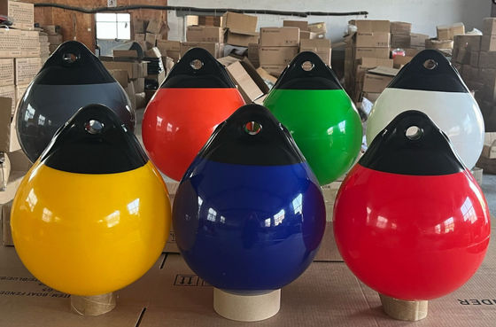 A55 D 21.6 " * H 23.6" ((اینچ) بادکنک ضد اشعه UV قایق Fender Fairway Float Dock Buoy