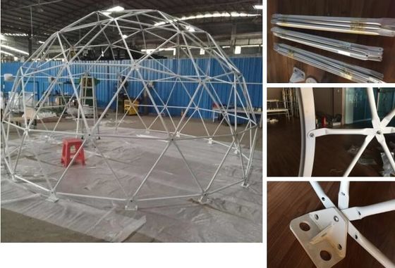 قطر 6M نصف کره چادر گنبد ژئودزيك چادر پارچه PVC پوشه گنبد