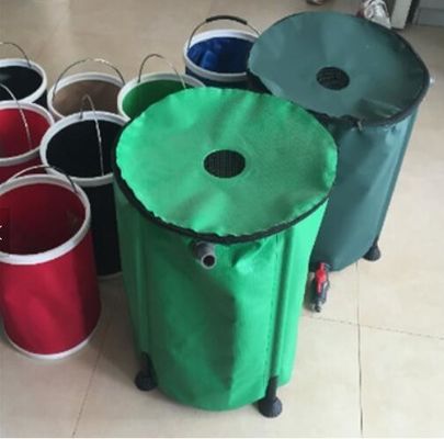 بشکه بارانی انعطاف پذیر 100 لیتری قابل جمع و جور PVC برای جمع آوری آب باران باغ