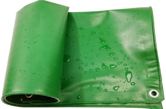 650gsm ضد آب UV استیبالیزه شده PVC پوشه کامیون B1 ضد شعله در رنگ سبز