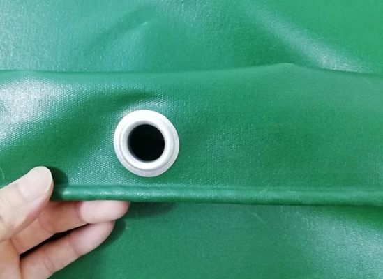 650gsm ضد آب UV استیبالیزه شده PVC پوشه کامیون B1 ضد شعله در رنگ سبز