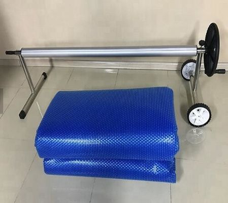 9M * 15M پوشش خورشیدی استخر شنا ضد UV ضد آب نگه داشتن گرما پوشش خودکار استخر شنا