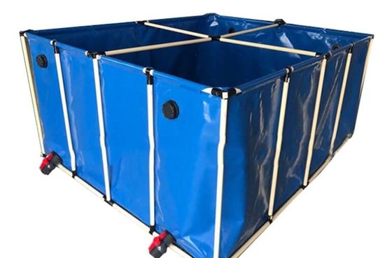 ضخامت 1.0mm 100000L PVC تاشو قابل تاشو مخزن ماهی مخزن ماهی مخزن پلاستیکی مخزن ماهی مخزن ماهی