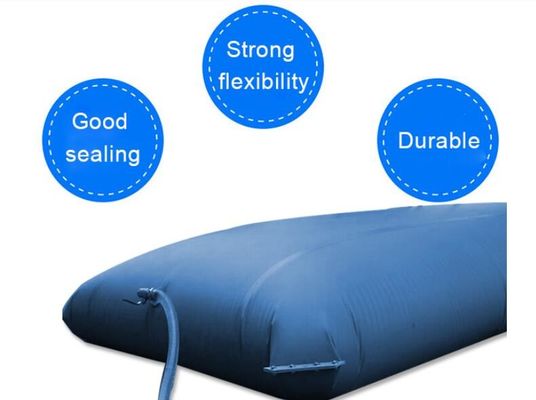 0.7mm ضخامت 30000 لیتر PVC سقف مخزن آب مثانه مخزن آب قابل حمل استفاده می شود برای ذخیره
