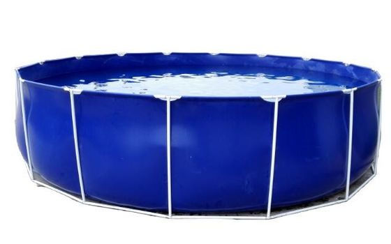 ضد اشعه UV 20000L مربع انعطاف پذیر PVC مخزن پرورش ماهی مخزن ماهی تاشو مخزن ماهی در فضای باز استخر ماهی