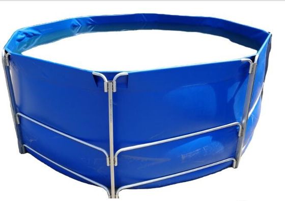 ضد اشعه UV 20000L مربع انعطاف پذیر PVC مخزن پرورش ماهی مخزن ماهی تاشو مخزن ماهی در فضای باز استخر ماهی