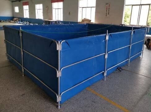خارج از منزل و داخل خانه 30000L PVC Tarpaulin مخزن ماهی کشویی مخزن پلاستیکی استخر ماهی