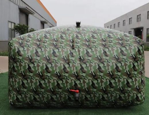 رنگ پنهان سازی پارچه ای انعطاف پذیر آب ذخیره سازی مثانه 20000L مخازن آب قابل حمل