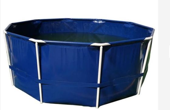 ضد نشت 2.6x1.2m دور PVC مخزن پرورش ماهی مخزن ماهی مخزن پلاستیکی مخزن ماهی