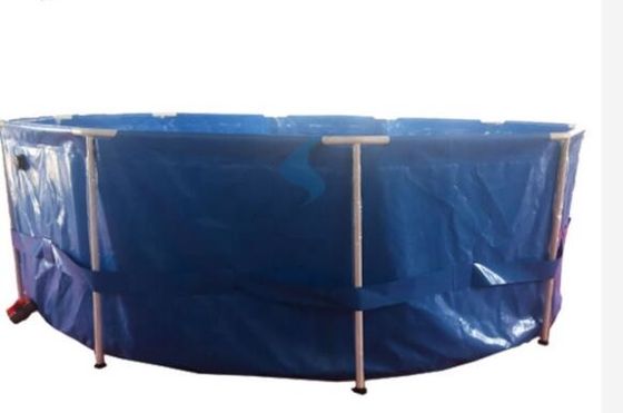 ضد نشت 2.6x1.2m دور PVC مخزن پرورش ماهی مخزن ماهی مخزن پلاستیکی مخزن ماهی