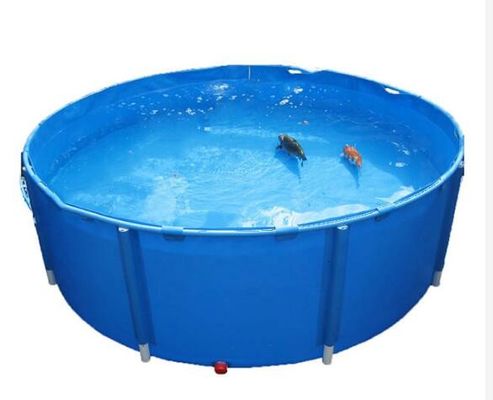 ضد نشت 2.6x1.2m دور PVC مخزن پرورش ماهی مخزن ماهی مخزن پلاستیکی مخزن ماهی