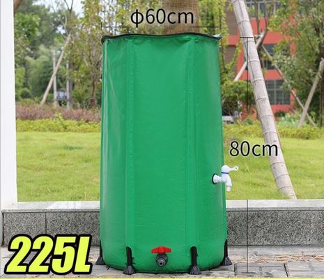225L بشکه باران تاشو PVC برای جمع آوری باران باغ