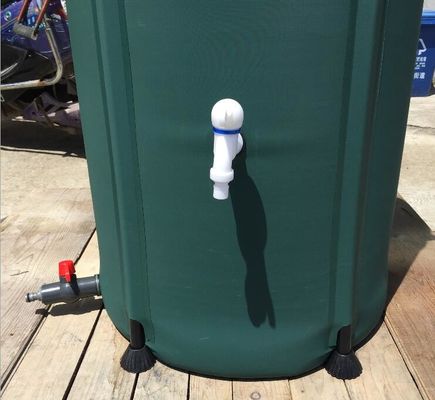 سطل جمع آوری آب باران از پارچه PVC 380L دایره شکل گرد