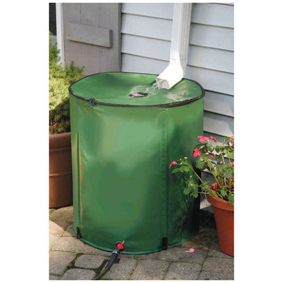 سطل جمع آوری آب باران از پارچه PVC 380L دایره شکل گرد