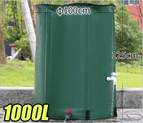 1000L SGS خروجی آب باران در خارج از خانه بشکه PVC پرده تاشو