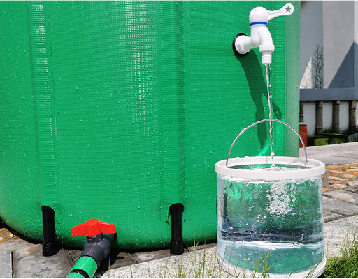 1000L SGS خروجی آب باران در خارج از خانه بشکه PVC پرده تاشو
