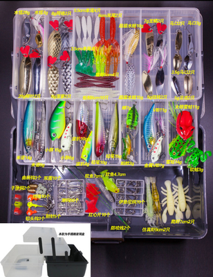 177 - 301 PCS مجموعه وسایل ماهیگیری طعمه نرم سیلیکون طعمه لوازم جانبی