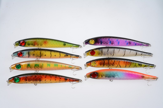 8 رنگ 17.50CM/39.20g 2# Hooks Perch,Crucian,Culter Alburnus Big Minnow Lure طعمه ماهیگیری دریایی