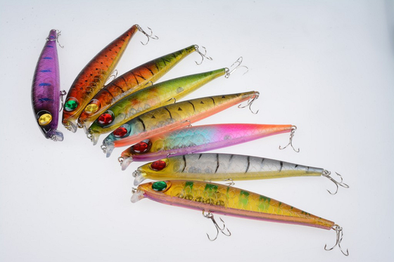 8 رنگ 17.50CM/39.20g 2# Hooks Perch,Crucian,Culter Alburnus Big Minnow Lure طعمه ماهیگیری دریایی