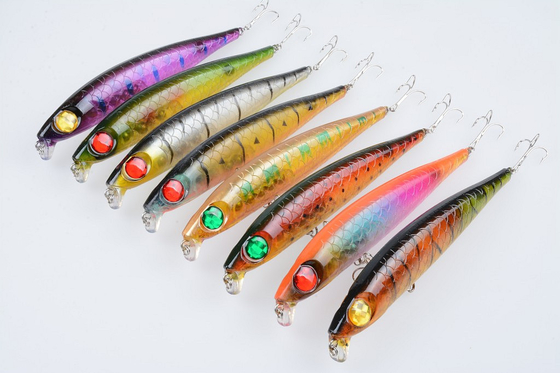 8 رنگ 17.50CM/39.20g 2# Hooks Perch,Crucian,Culter Alburnus Big Minnow Lure طعمه ماهیگیری دریایی