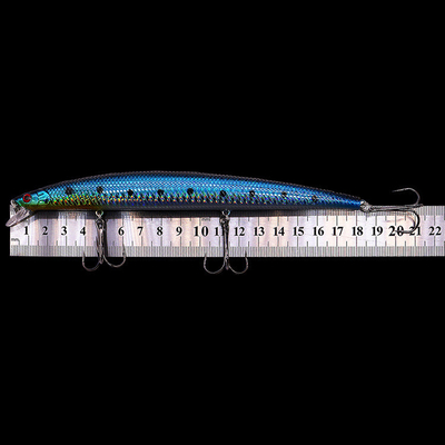 12 رنگ 18CM/22.6g 2# Hooks Perch,Crucian,Culter Alburnus Big Minnow Lure طعمه ماهیگیری دریایی