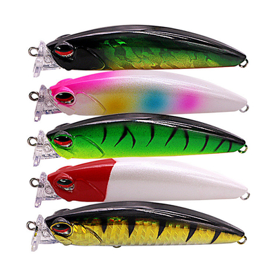 5 رنگ 8.5CM / 9G Perch,Catfish پلاستیک طعمه سخت کاسینگ Trolling Popper ماهیگیری