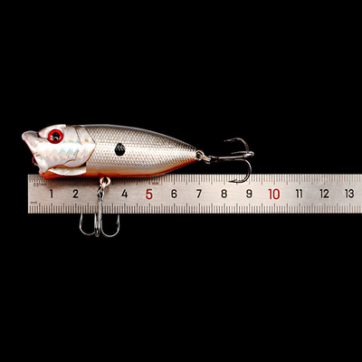 5 رنگ 7CM/12.20g Perch،Catfish پلاستیک طعمه سخت casting Trolling Popper طعمه ماهیگیری