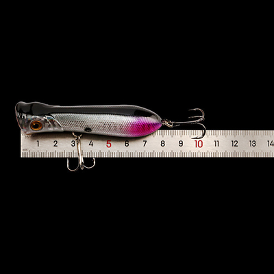10 رنگ 8.50CM/11.70g پرچ، ماهی کاتفش پلاستیک طعمه سخت پرتاب Trolling Popper ماهیگیری طعمه