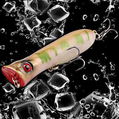 10 رنگ 8.50CM/11.70g پرچ، ماهی کاتفش پلاستیک طعمه سخت پرتاب Trolling Popper ماهیگیری طعمه