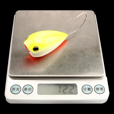 6 رنگ 5.50CM/12.2g چشم های سه بعدی پلاستیکی طعمه سخت ریختن trolling شناور پاپر ماهیگیری طعمه